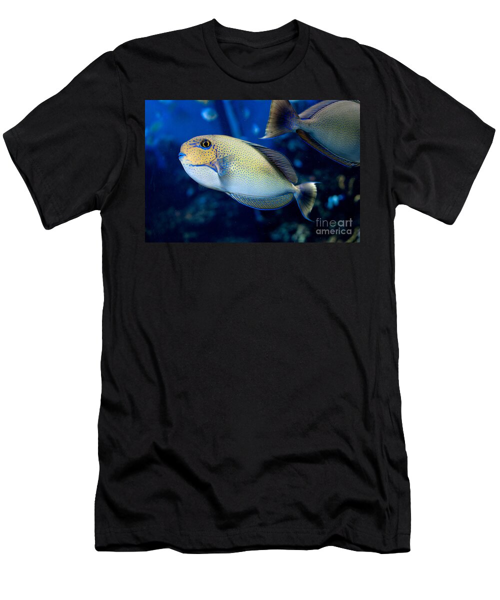 Aquarium T-Shirt featuring the digital art Tropical Fish #3 by Carol Ailles