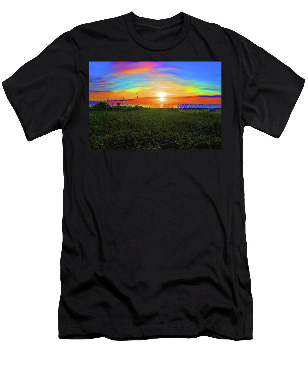  T-Shirt featuring the photograph 49- Electric Sunrise by Joseph Keane