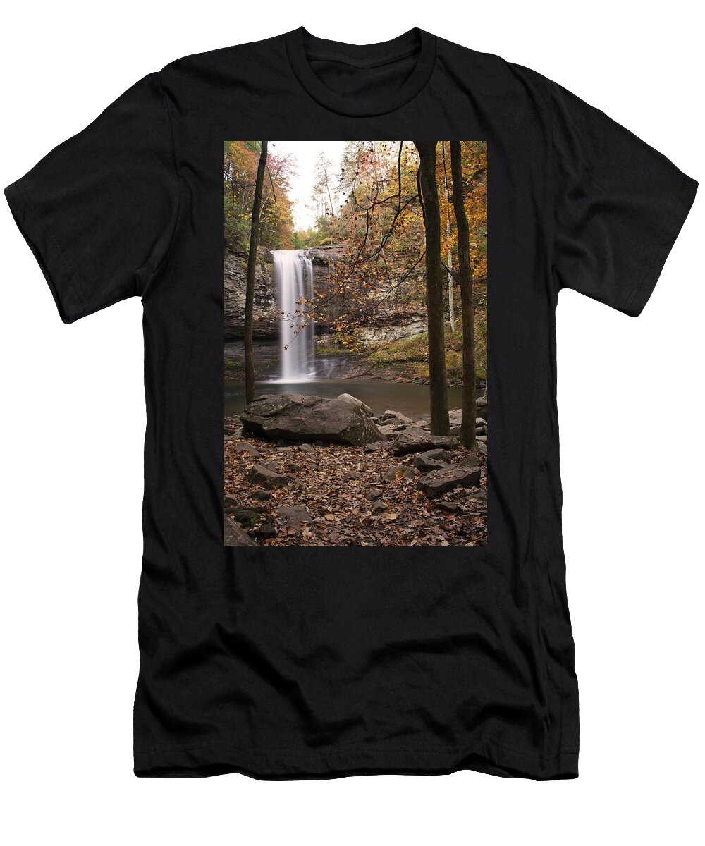 Waterfall T-Shirt featuring the photograph Waterfall #9 by David Troxel