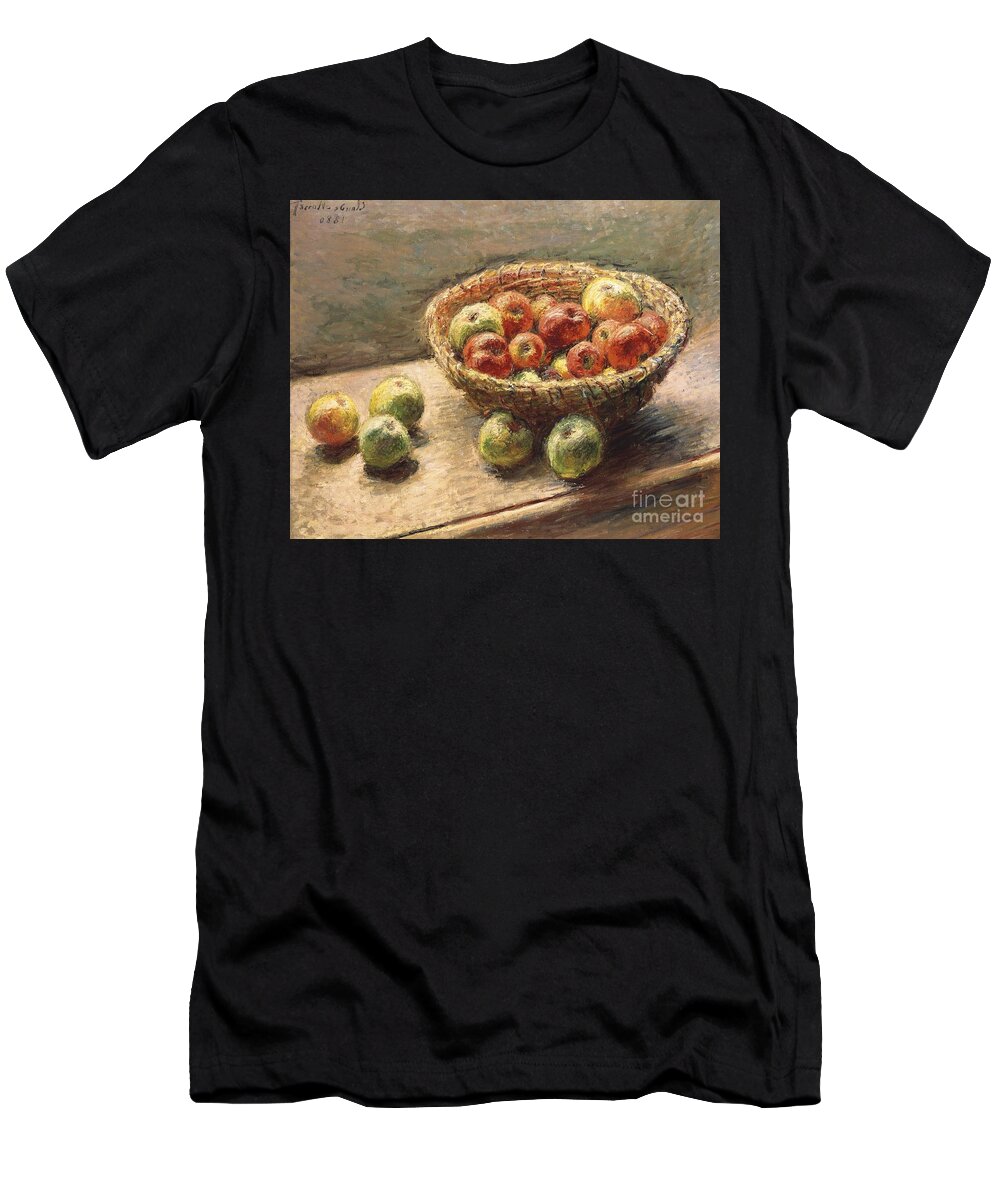 A T-Shirt featuring the painting A Bowl of Apples by Claude Monet
