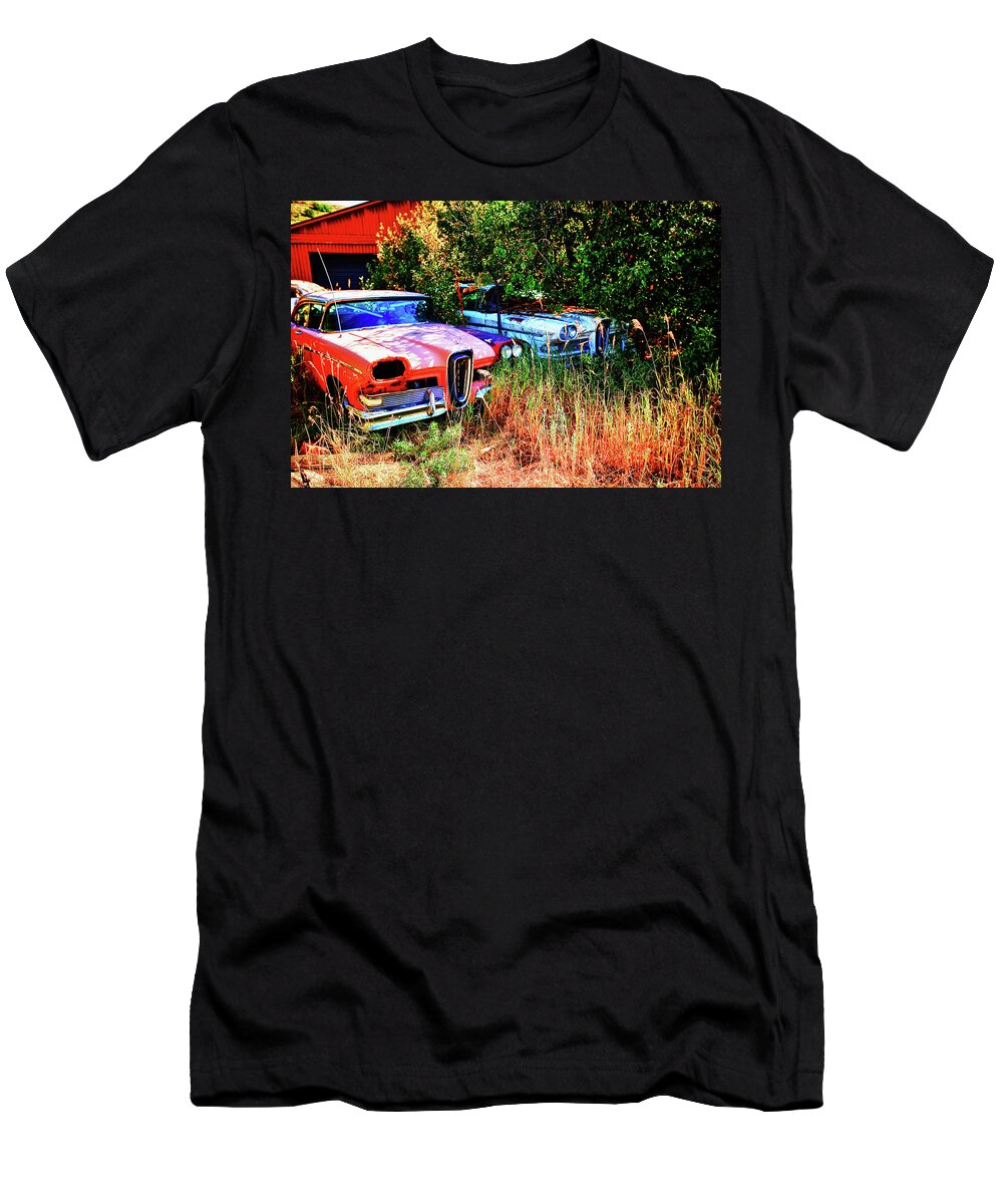 Edsel T-Shirt featuring the digital art A Fords Dream by Gary Baird