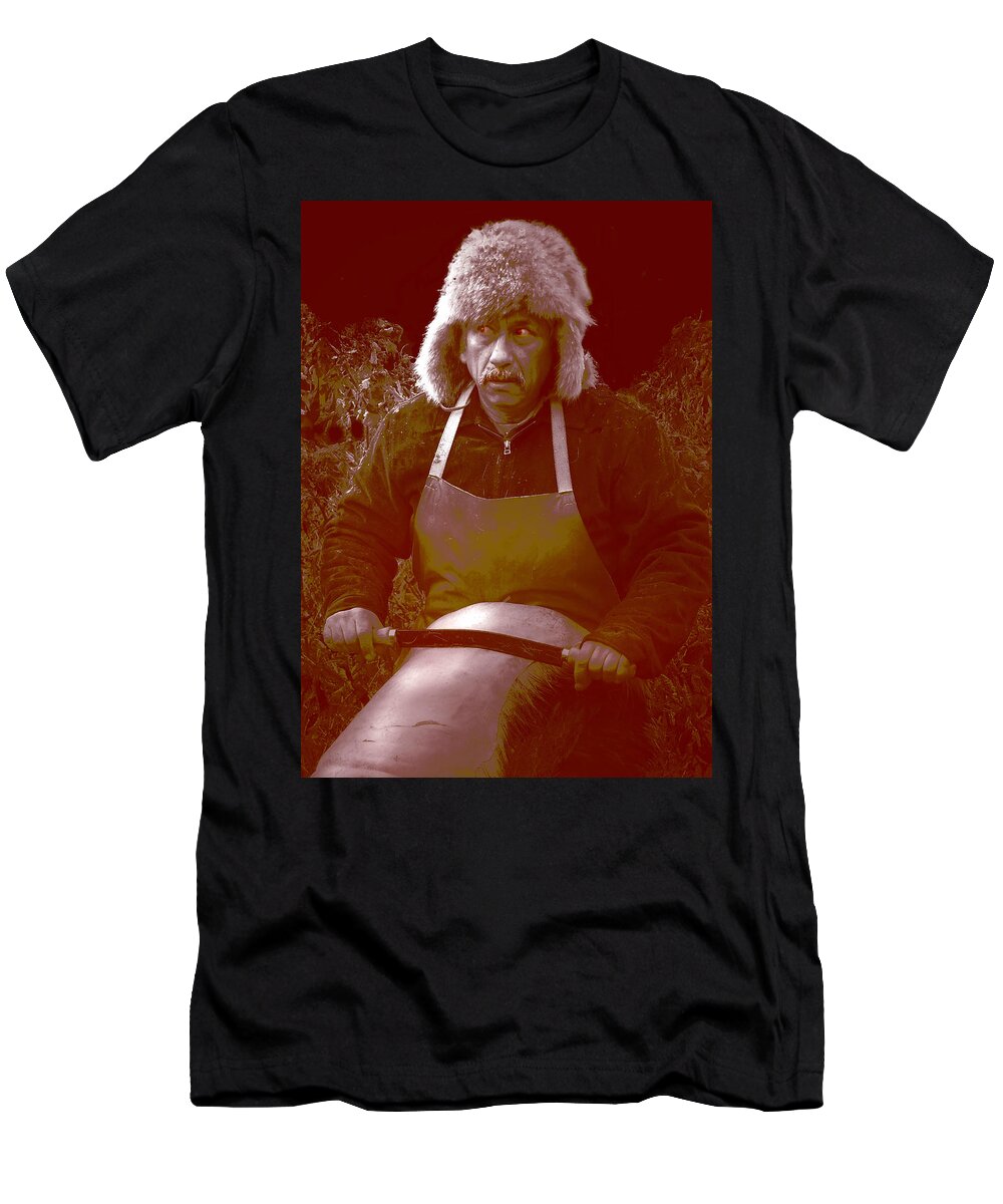 Eyes T-Shirt featuring the photograph A Spooky Story by Nancy Griswold