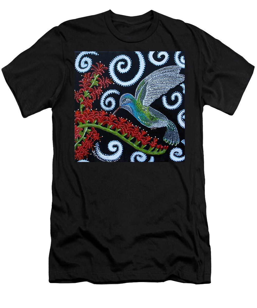Nature T-Shirt featuring the painting A thousand beats per minuet by Kelly Nicodemus-Miller
