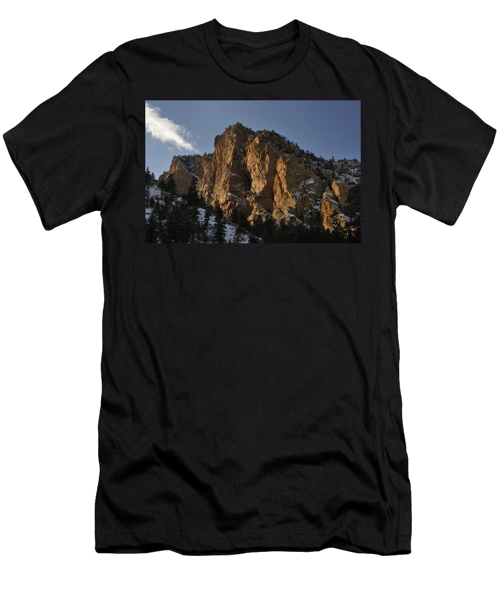 Mountain T-Shirt featuring the photograph Above Red River I by Ron Cline