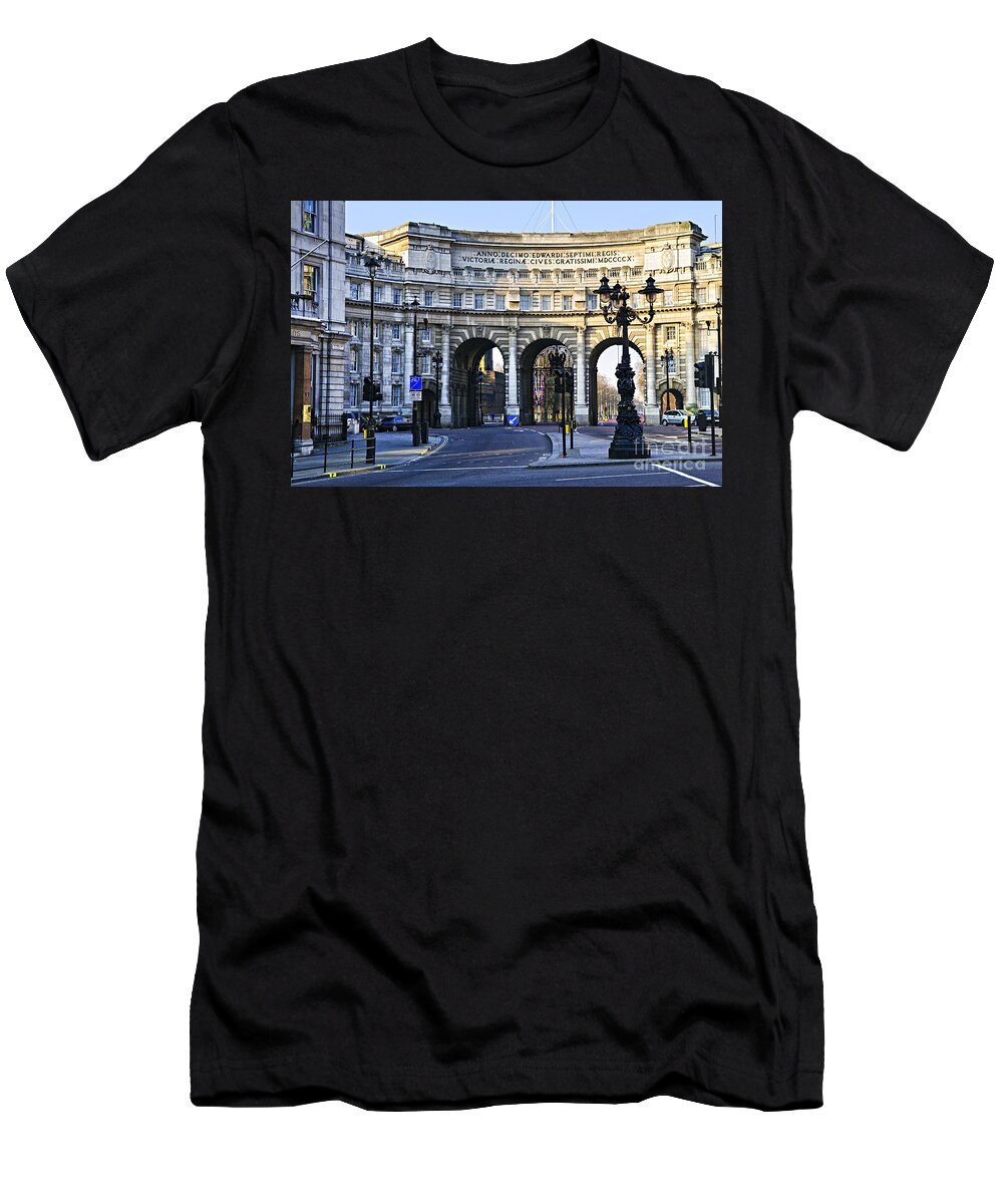 Admiralty T-Shirt featuring the photograph Admiralty Arch in Westminster London by Elena Elisseeva