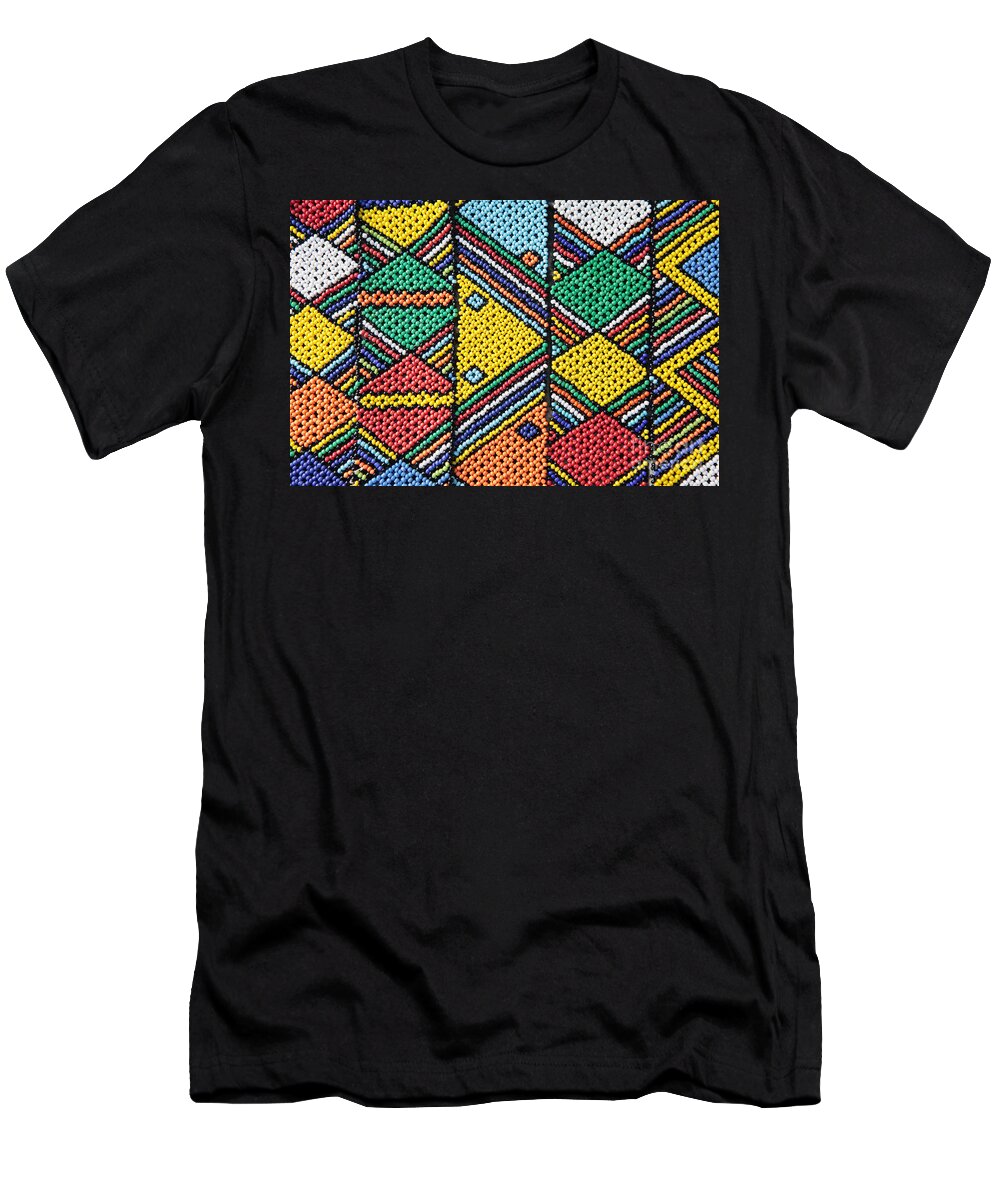Africa T-Shirt featuring the photograph African Beadwork 1 by Neil Overy