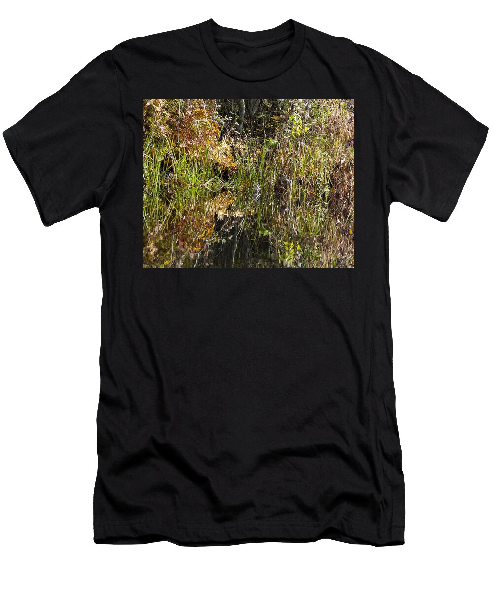 Photography T-Shirt featuring the photograph Autumn in the Great Swamp by Steven Natanson