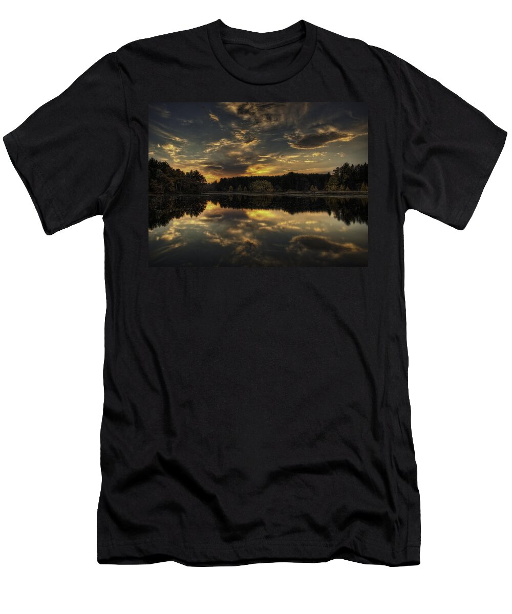 Autumn T-Shirt featuring the photograph Autumn Sunset by Thomas Young