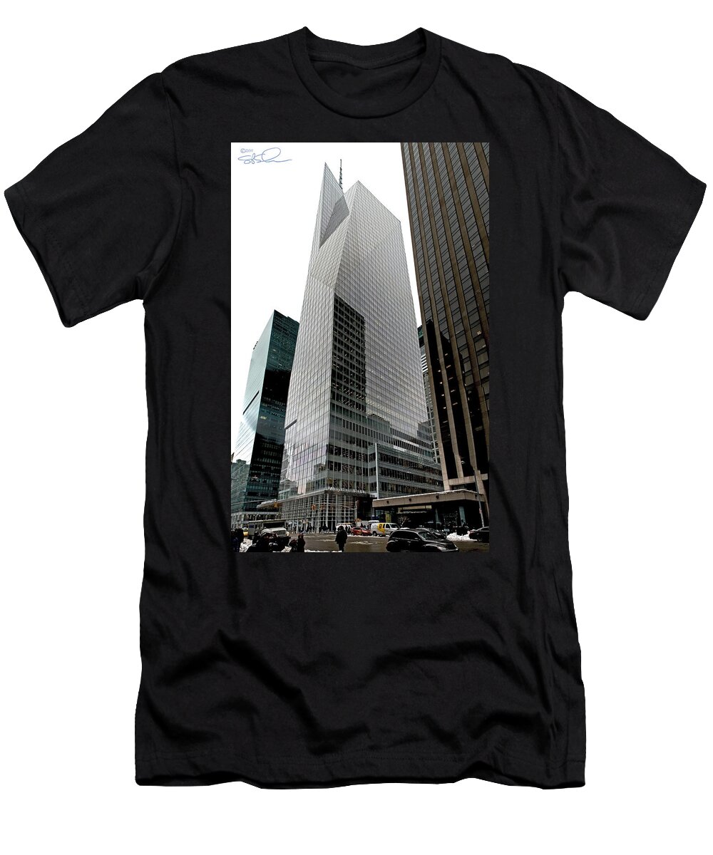Nyc T-Shirt featuring the photograph Bank Of America by S Paul Sahm