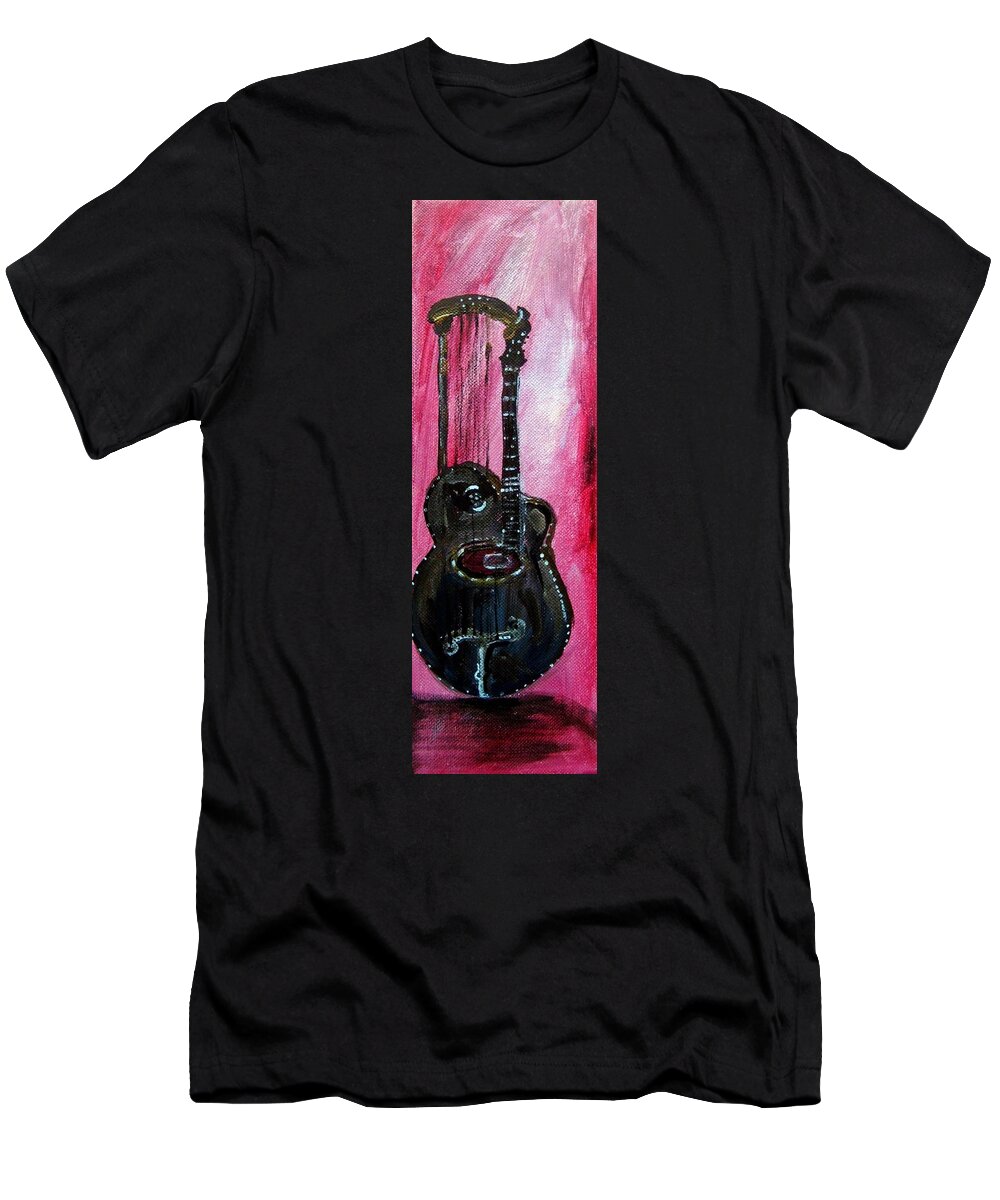 Bass 2 T-Shirt featuring the painting Bass 2 by Amanda Dinan
