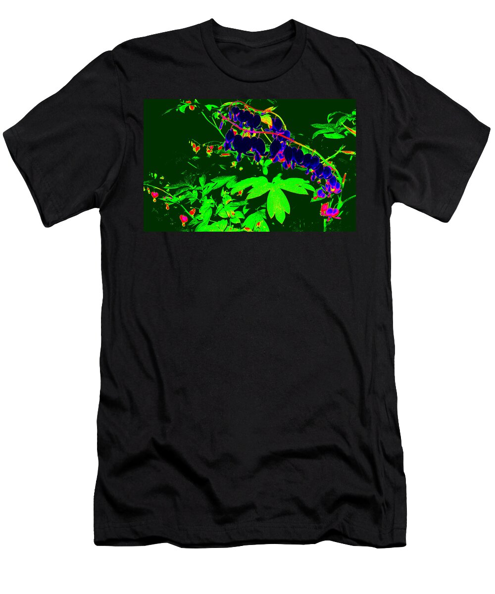 Abstract Photography T-Shirt featuring the photograph Bleeding Abstract by Kim Galluzzo
