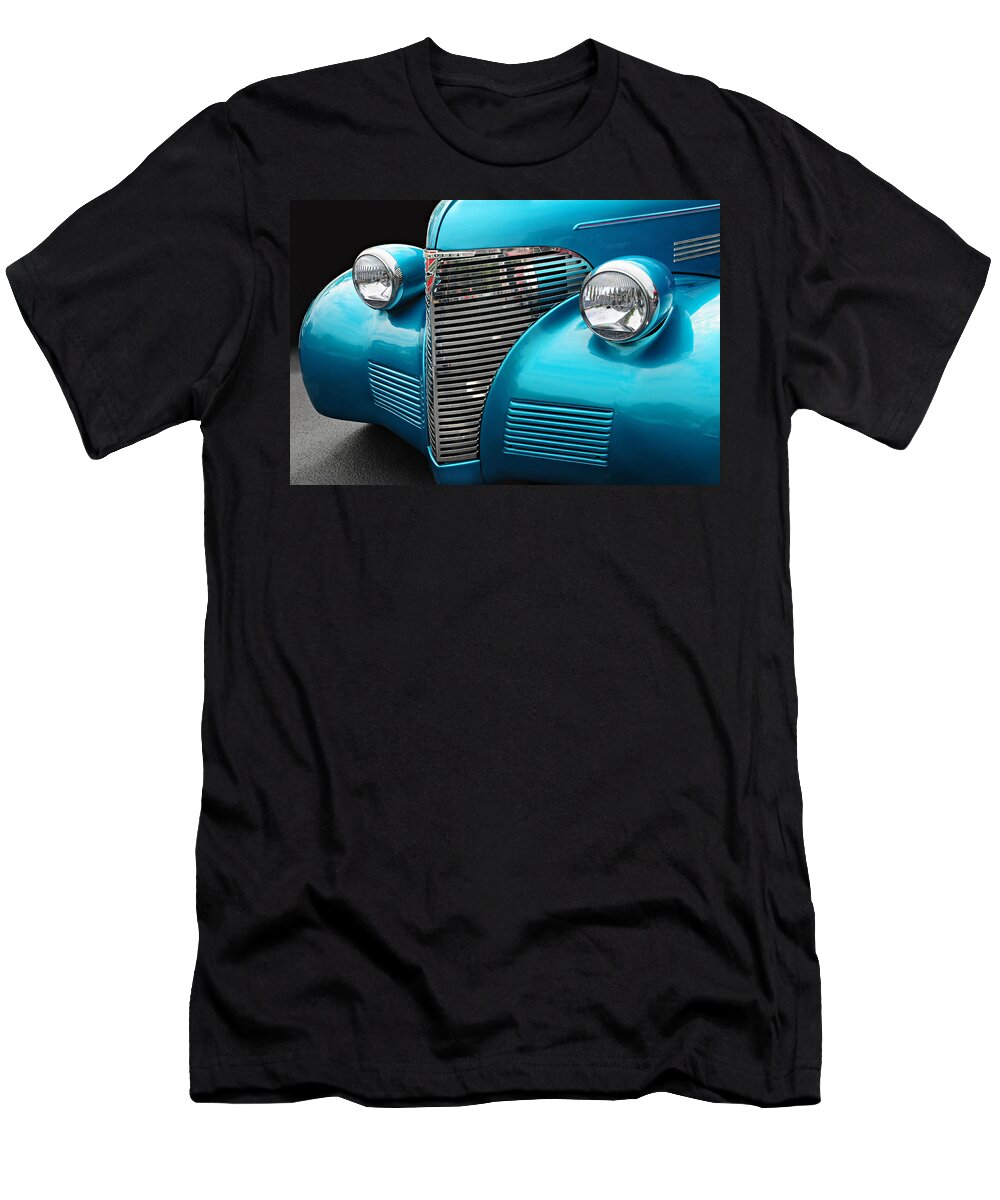 Chevrolet T-Shirt featuring the photograph Blue Chevrolet by Dave Mills