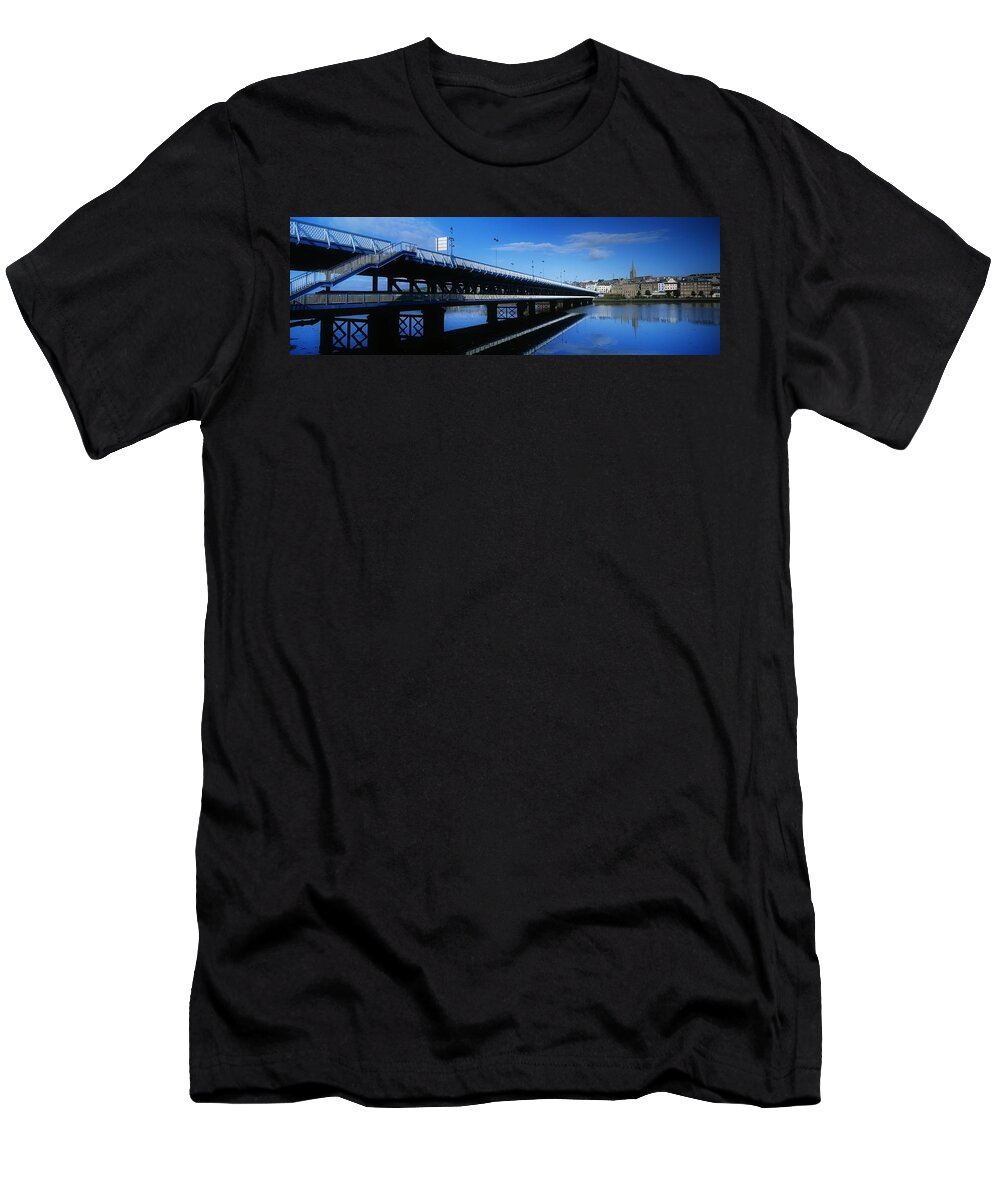 Bridge T-Shirt featuring the photograph Bridge Across A River, Double-decker by The Irish Image Collection 