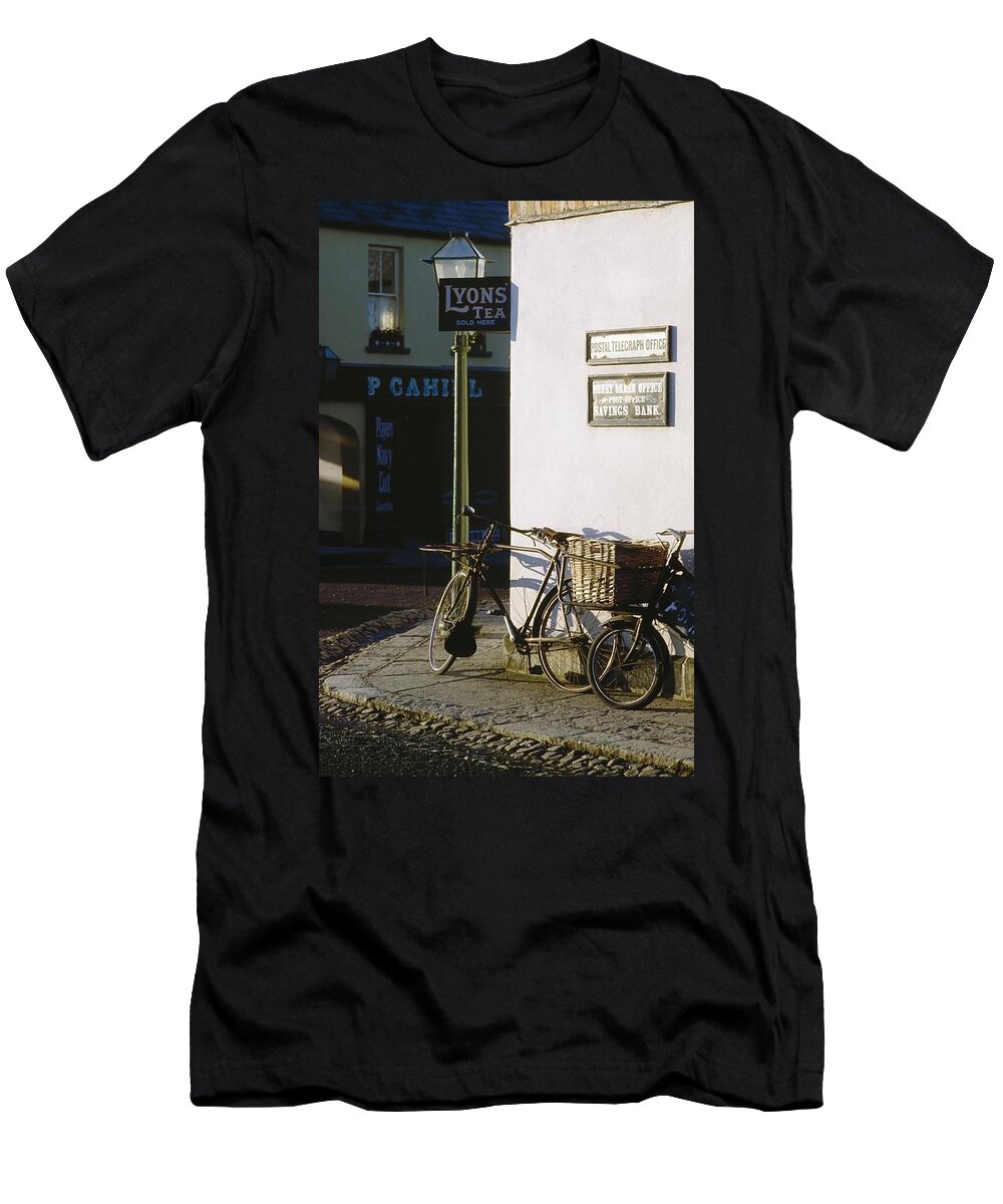 Bicycle T-Shirt featuring the photograph Bunratty Castle And Folk Park, Co by The Irish Image Collection 