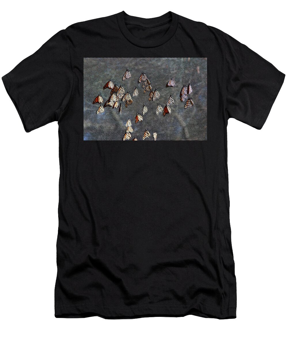 Butterfly T-Shirt featuring the photograph Butterfly Gathering by Tam Ryan