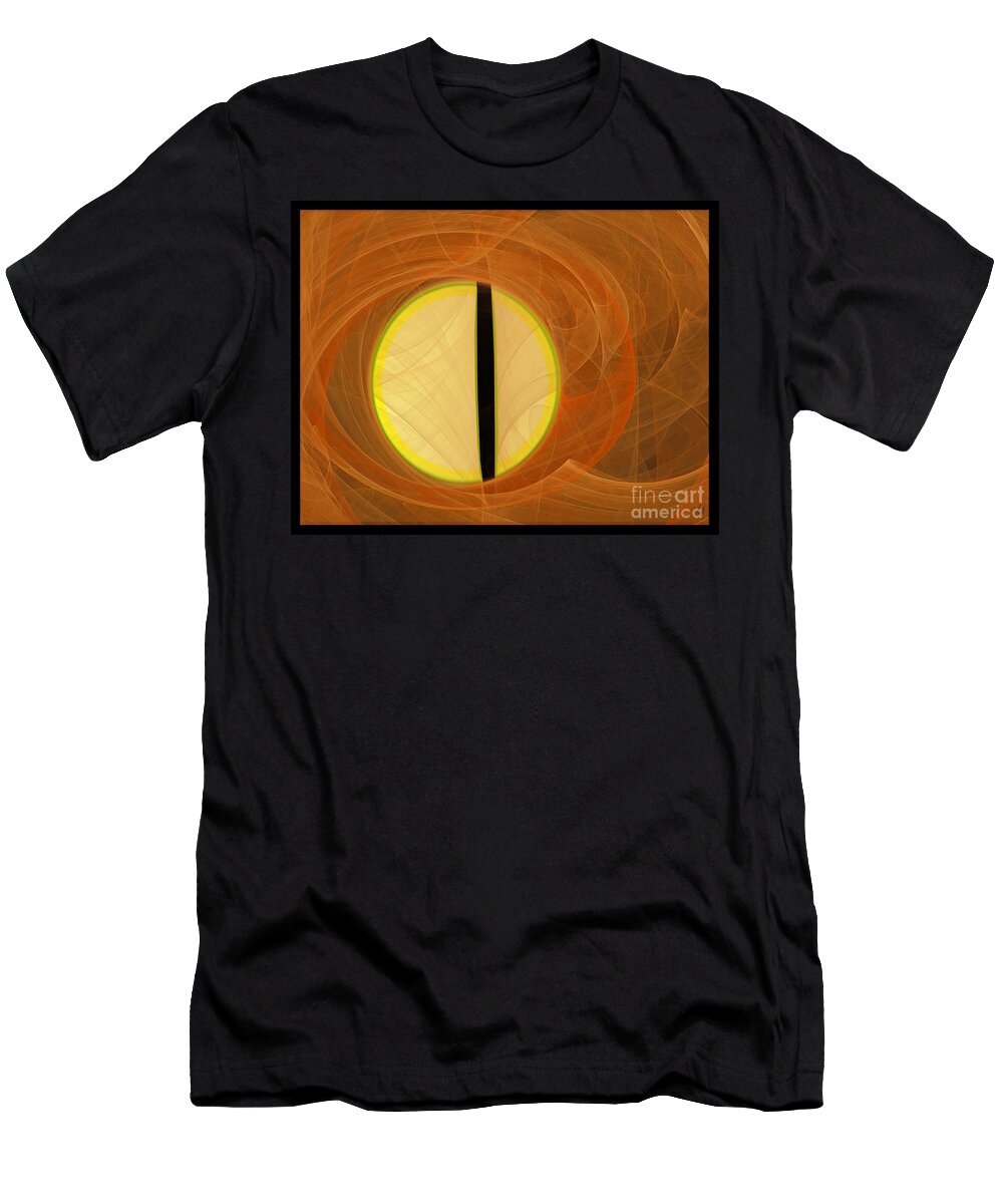 Digital T-Shirt featuring the digital art Cat's Eye by Victoria Harrington