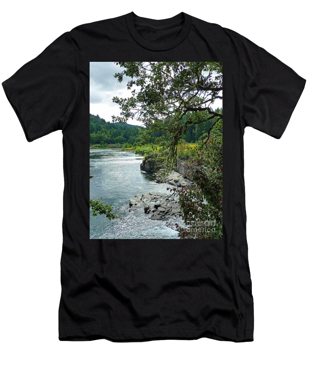 Colliding Rivers T-Shirt featuring the photograph Colliding Rivers by Two Hivelys