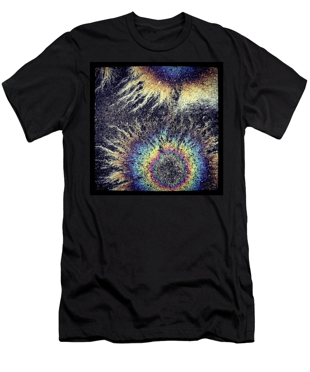 Kg T-Shirt featuring the photograph Cosmic Oil-B by KG Thienemann