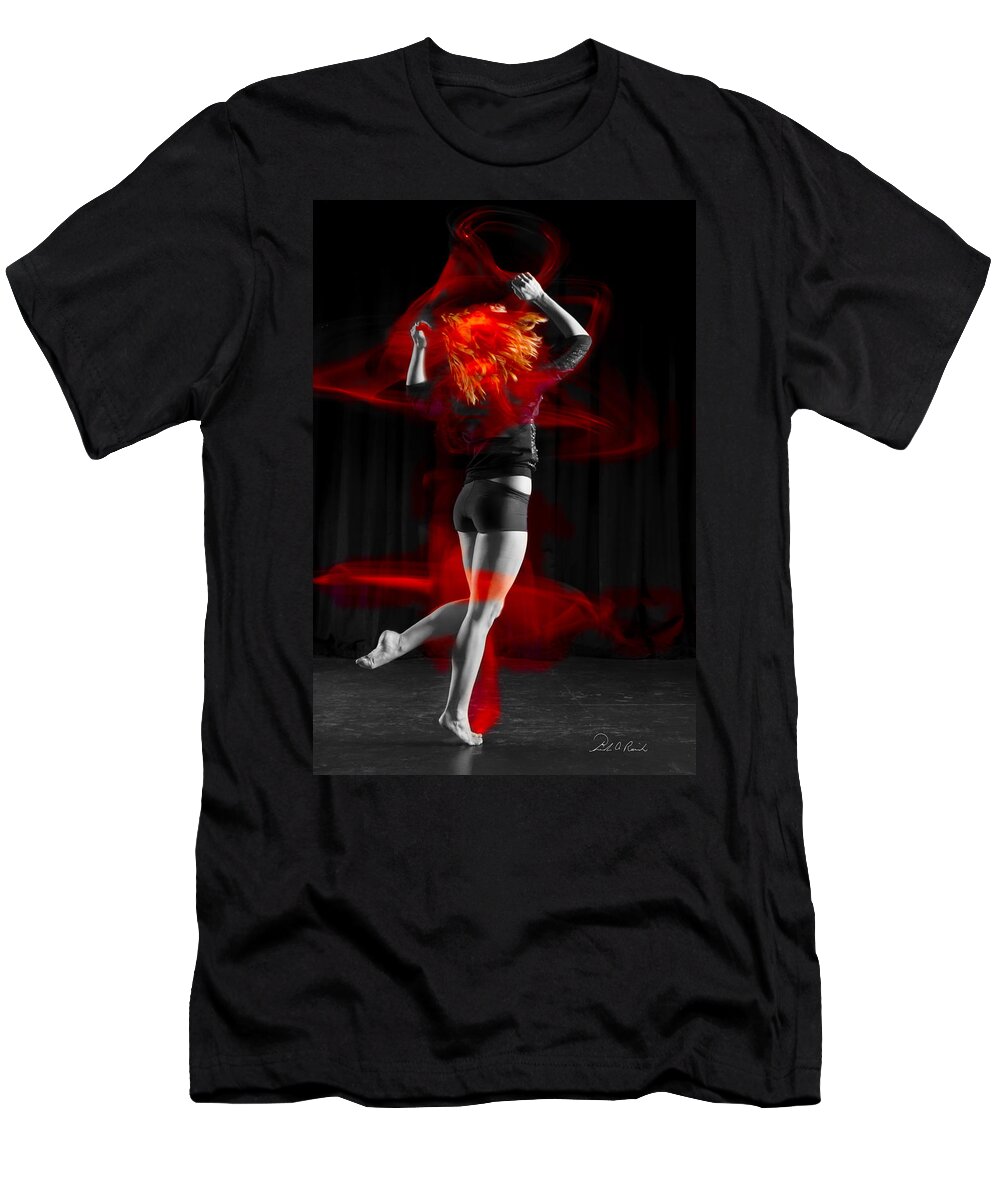 Photography T-Shirt featuring the photograph Dancing With My Hair on Fire by Frederic A Reinecke