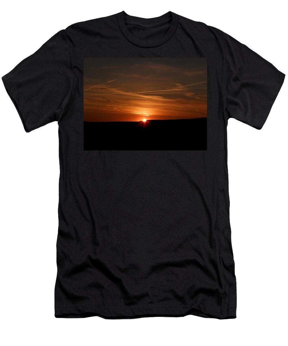 Sunset T-Shirt featuring the photograph Deep Sunset by Kim Galluzzo