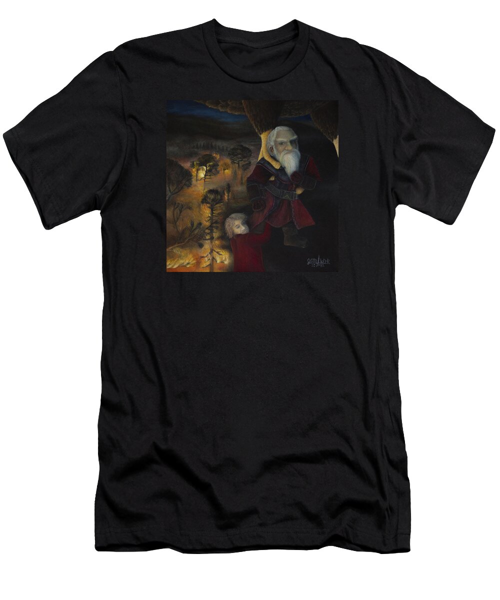 The Hobbit T-Shirt featuring the painting Dori by Joshua Martin