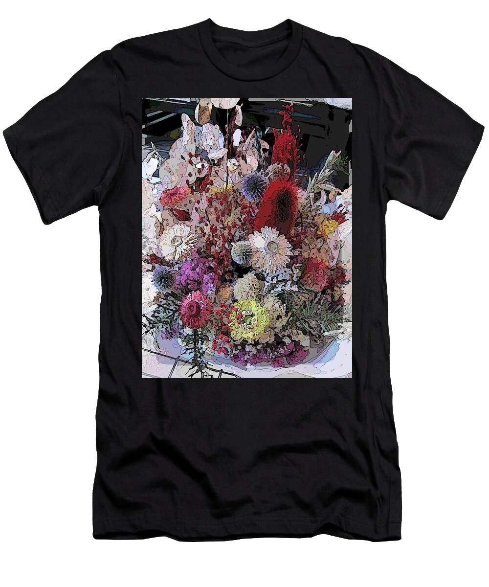 Flowers T-Shirt featuring the digital art Dried Delight 4 by Tim Allen