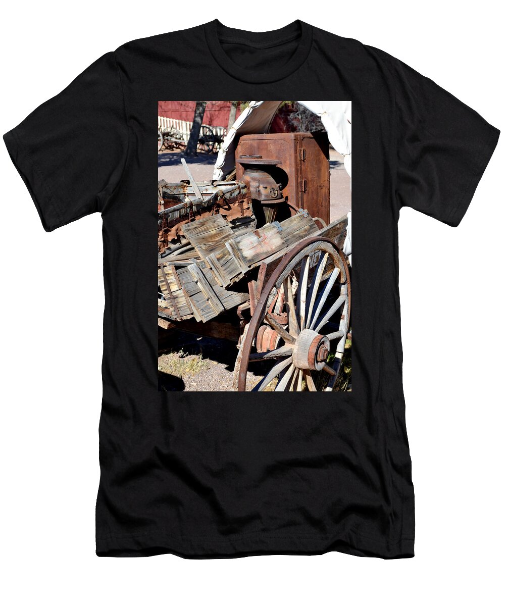 Old Wagon Train T-Shirt featuring the photograph Dust Bowl by Diane montana Jansson