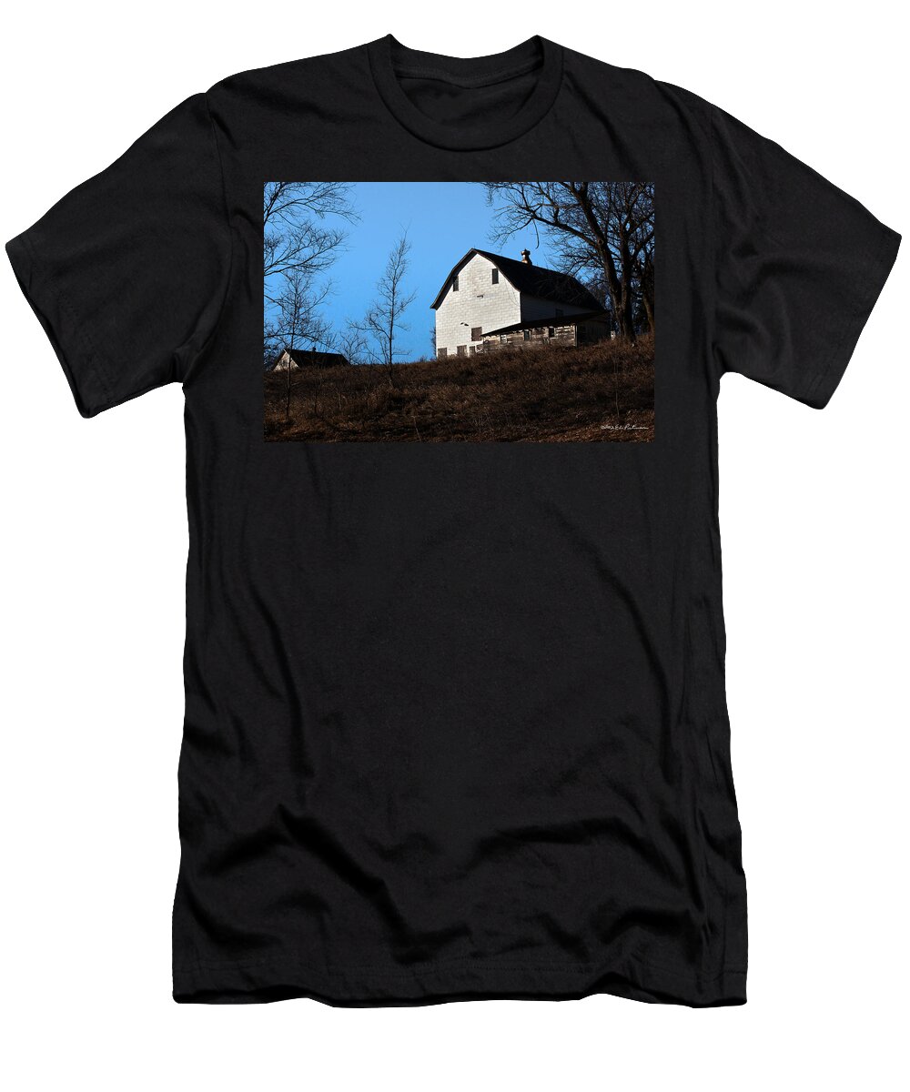 Barn T-Shirt featuring the photograph Early Morning Barn by Ed Peterson
