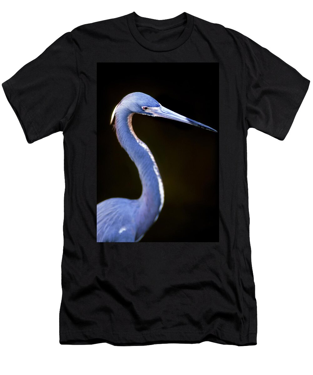 Tricolored T-Shirt featuring the photograph Egretta tricolor by Patrick Lynch