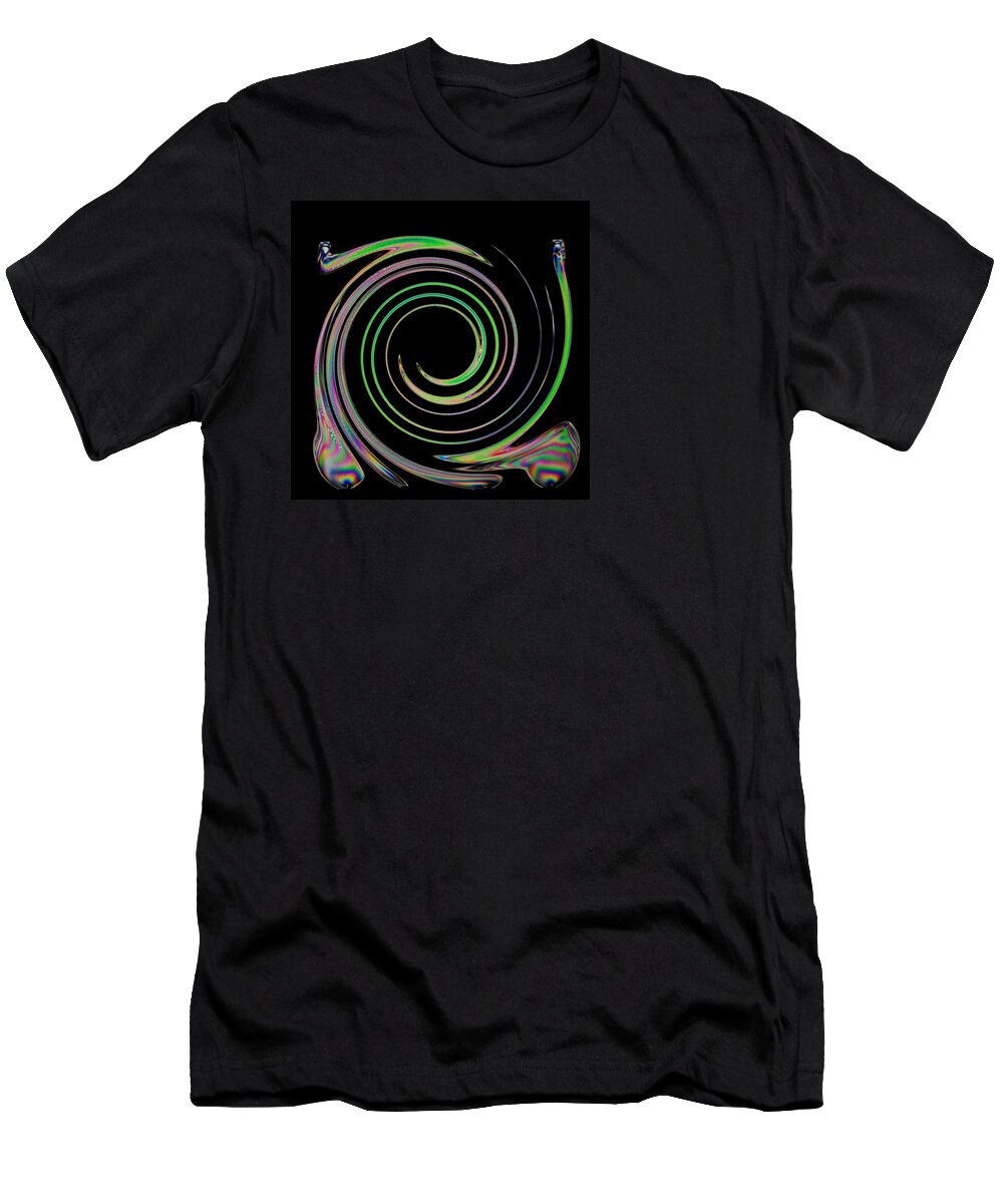 Abstract T-Shirt featuring the photograph Electric Cutlery by Steve Purnell