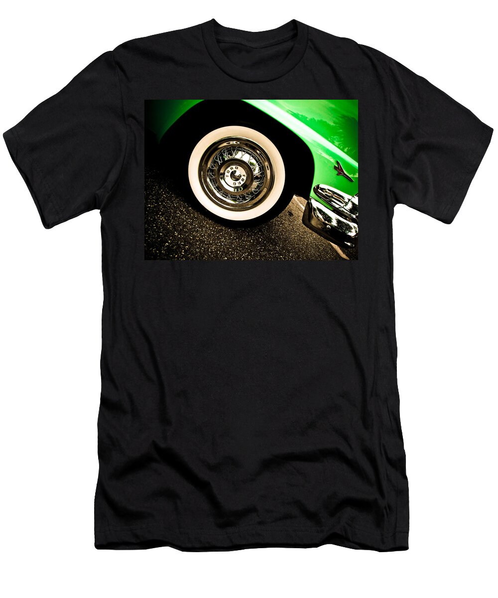 Car T-Shirt featuring the photograph Emerald Green Machine by Jessica Brawley