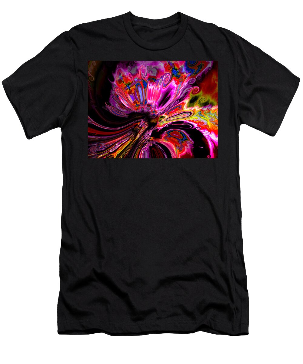 Contemporary T-Shirt featuring the digital art Escape by agreement by Claude McCoy