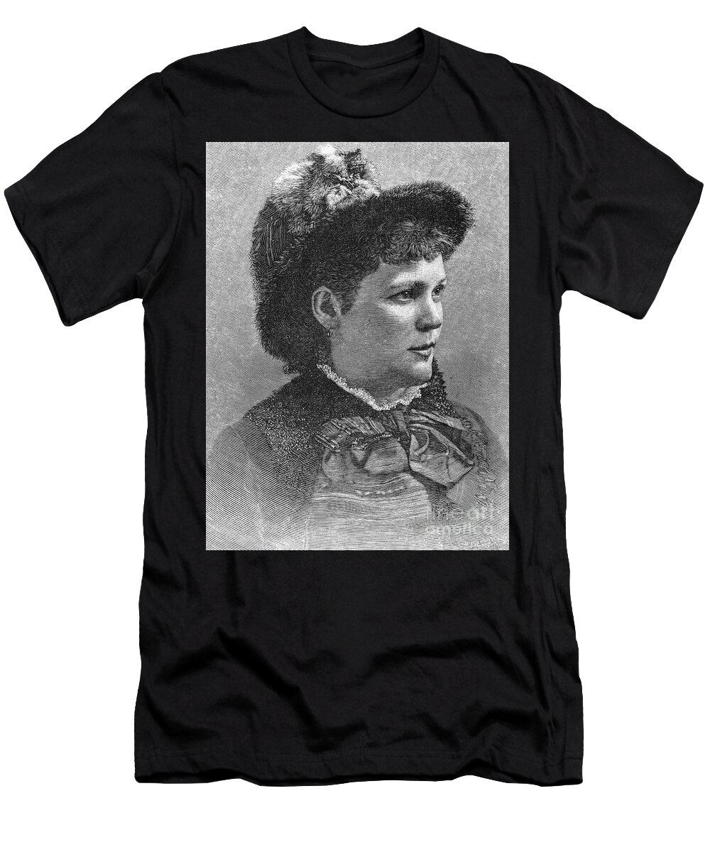 1883 T-Shirt featuring the photograph Etelka Gerster (1855-1920) by Granger