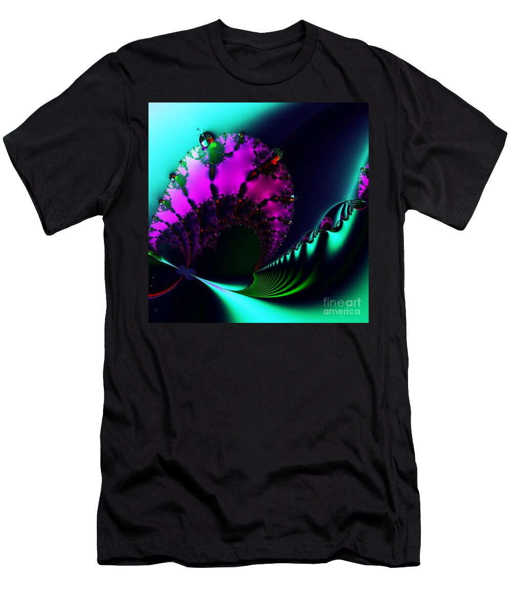 Fractal T-Shirt featuring the digital art Event Horizon . S17 by Wingsdomain Art and Photography