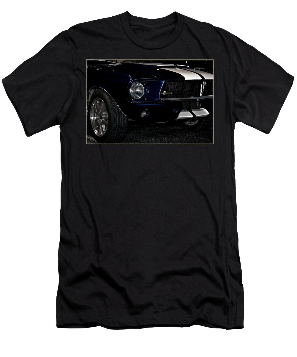 Mustang T-Shirt featuring the photograph Face of a Cobra by DigiArt Diaries by Vicky B Fuller