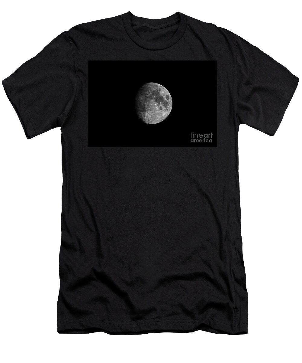  Yhun Suarez T-Shirt featuring the photograph First Quarter Moon by Yhun Suarez