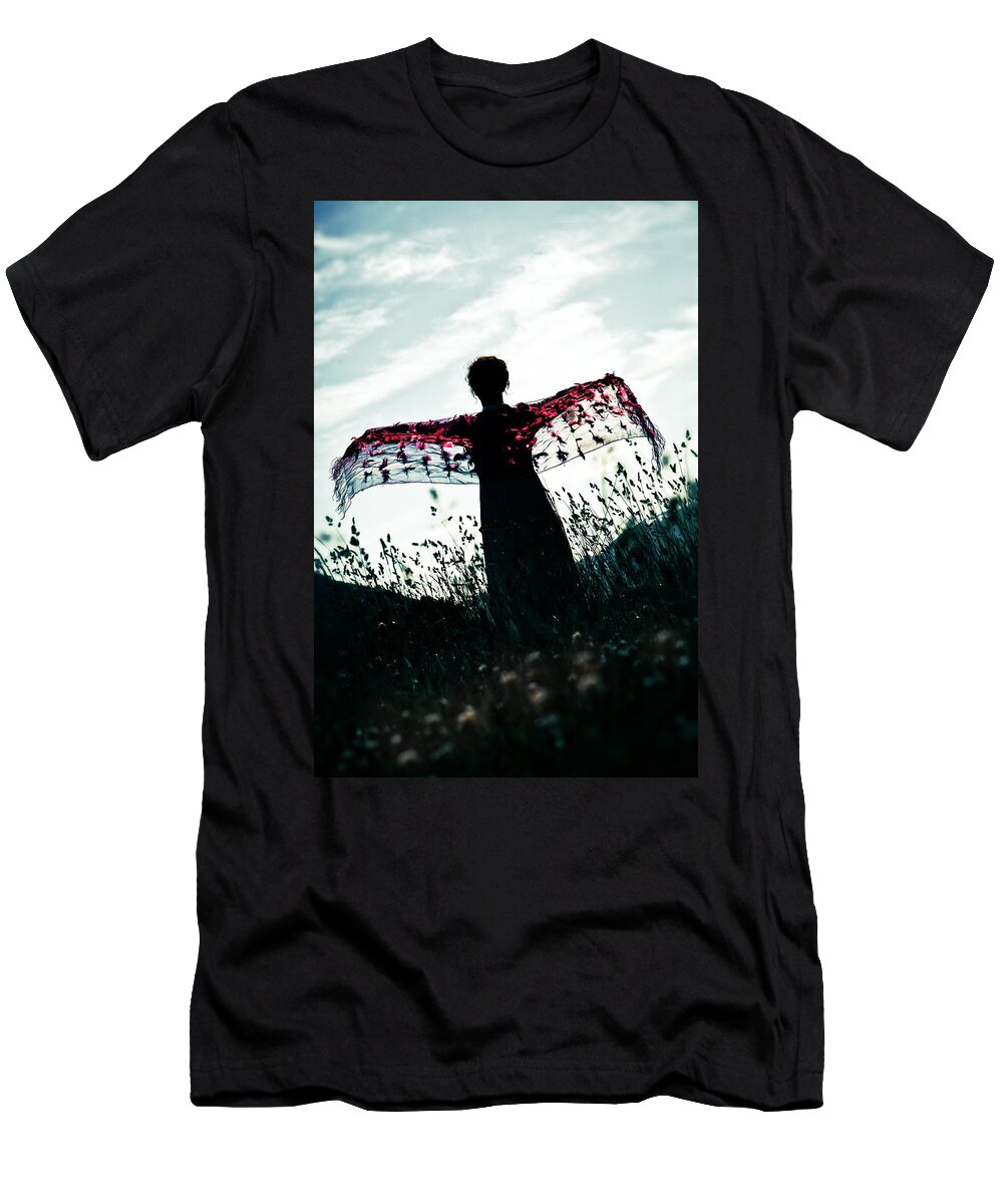 Female T-Shirt featuring the photograph Flying by Joana Kruse