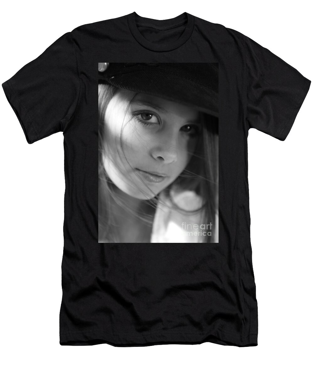Black And White T-Shirt featuring the photograph Fresh Face by Nadine Rippelmeyer