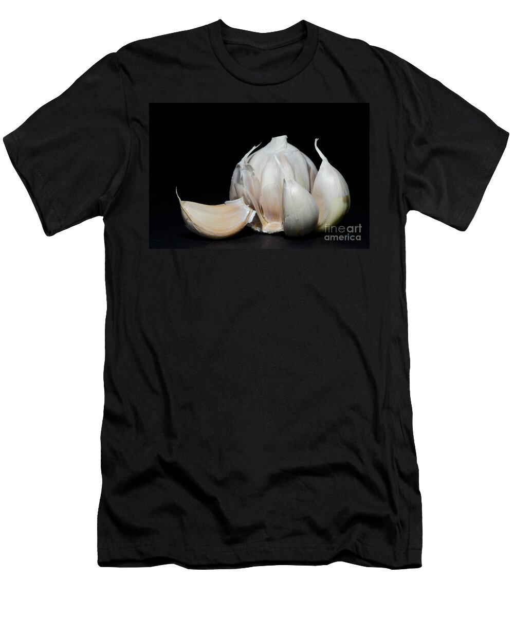 Garlic T-Shirt featuring the photograph Garlic by Mats Silvan