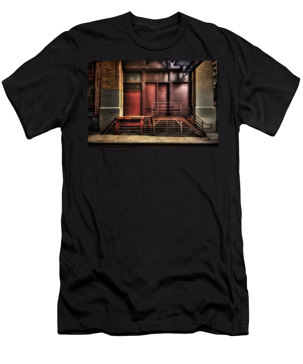 New York T-Shirt featuring the photograph Get Her by Evelina Kremsdorf