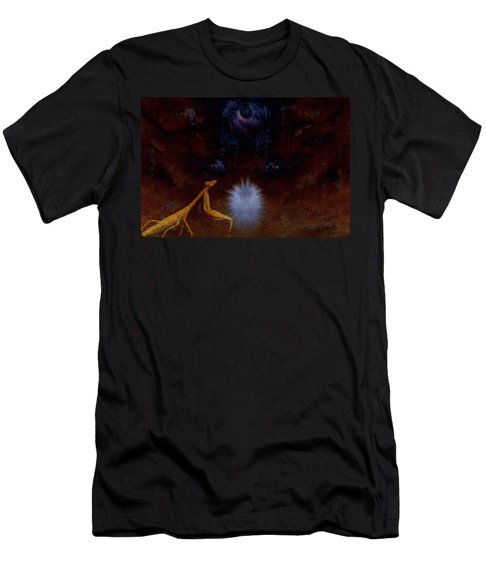 Pearl T-Shirt featuring the photograph Guardian Of The Pearl by Steven Richardson