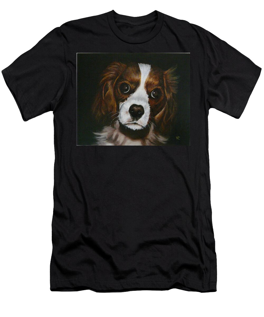 Puppy T-Shirt featuring the painting Harley by Vic Ritchey