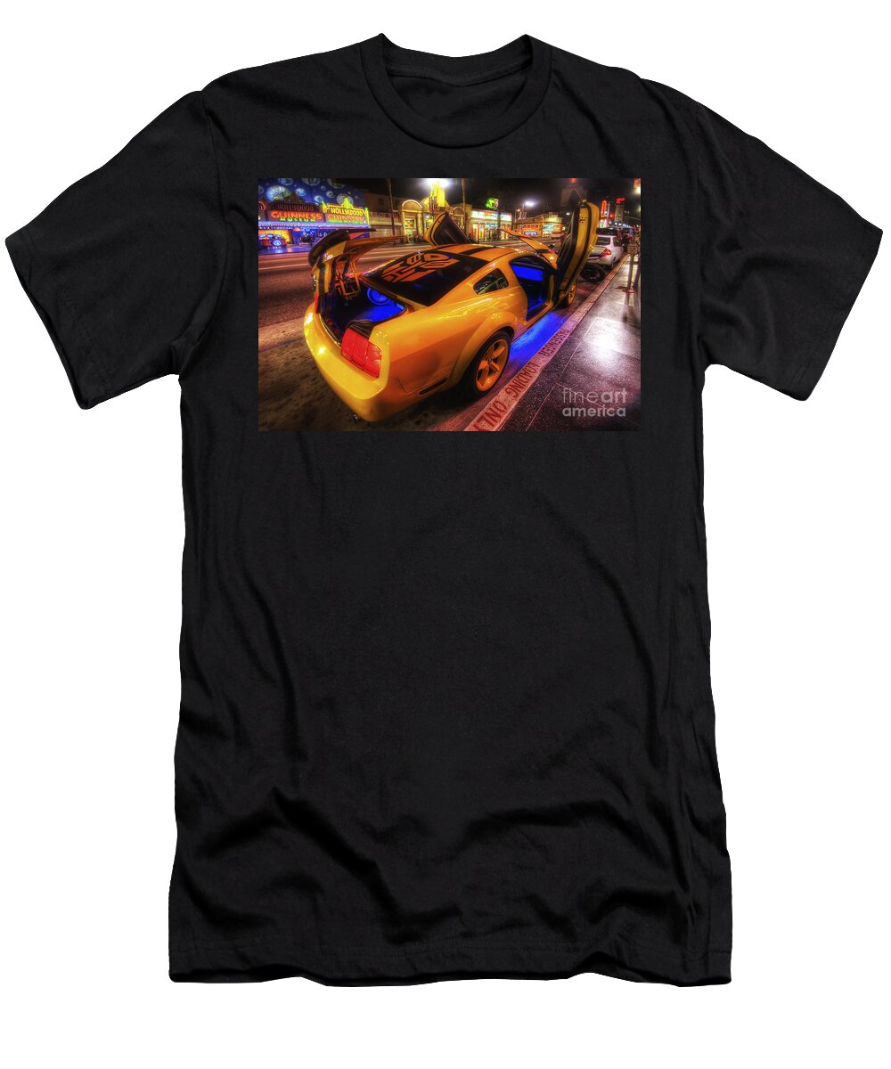Yhun Suarez T-Shirt featuring the photograph Hollywood Bumblebee by Yhun Suarez