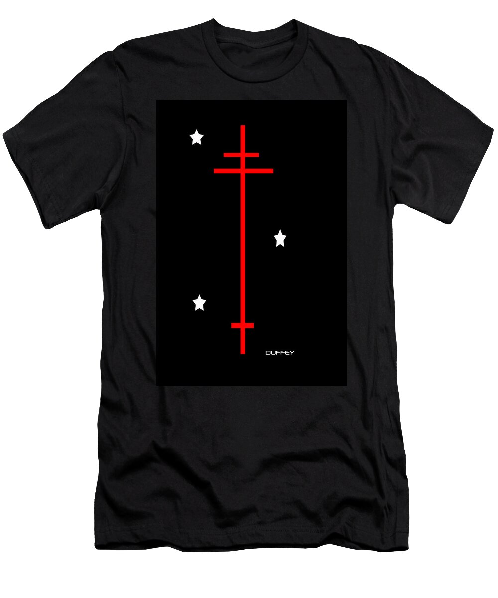 Post Constructivism/geometric Digital Drawings T-Shirt featuring the photograph Holy Trinity by Doug Duffey