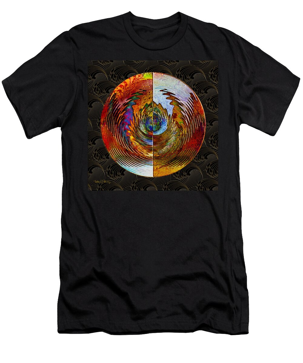 Abstract T-Shirt featuring the digital art How the Other Half Lives by Barbara Berney