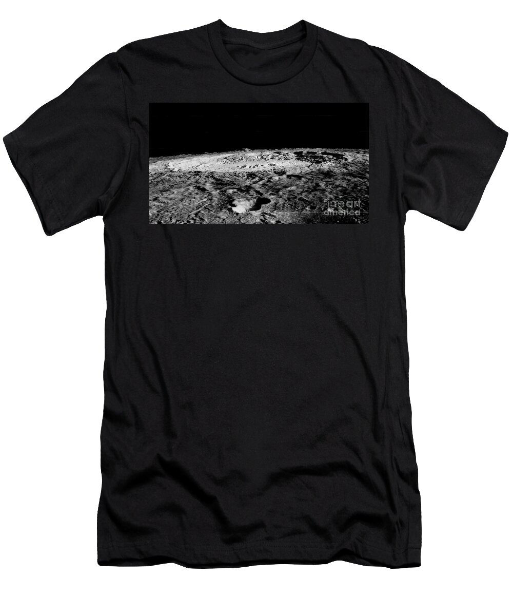 Copernicus T-Shirt featuring the photograph Impact Crater Copernicus by Nasa