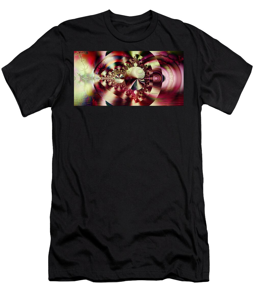 Fractal T-Shirt featuring the digital art In the Beginning by Claire Bull