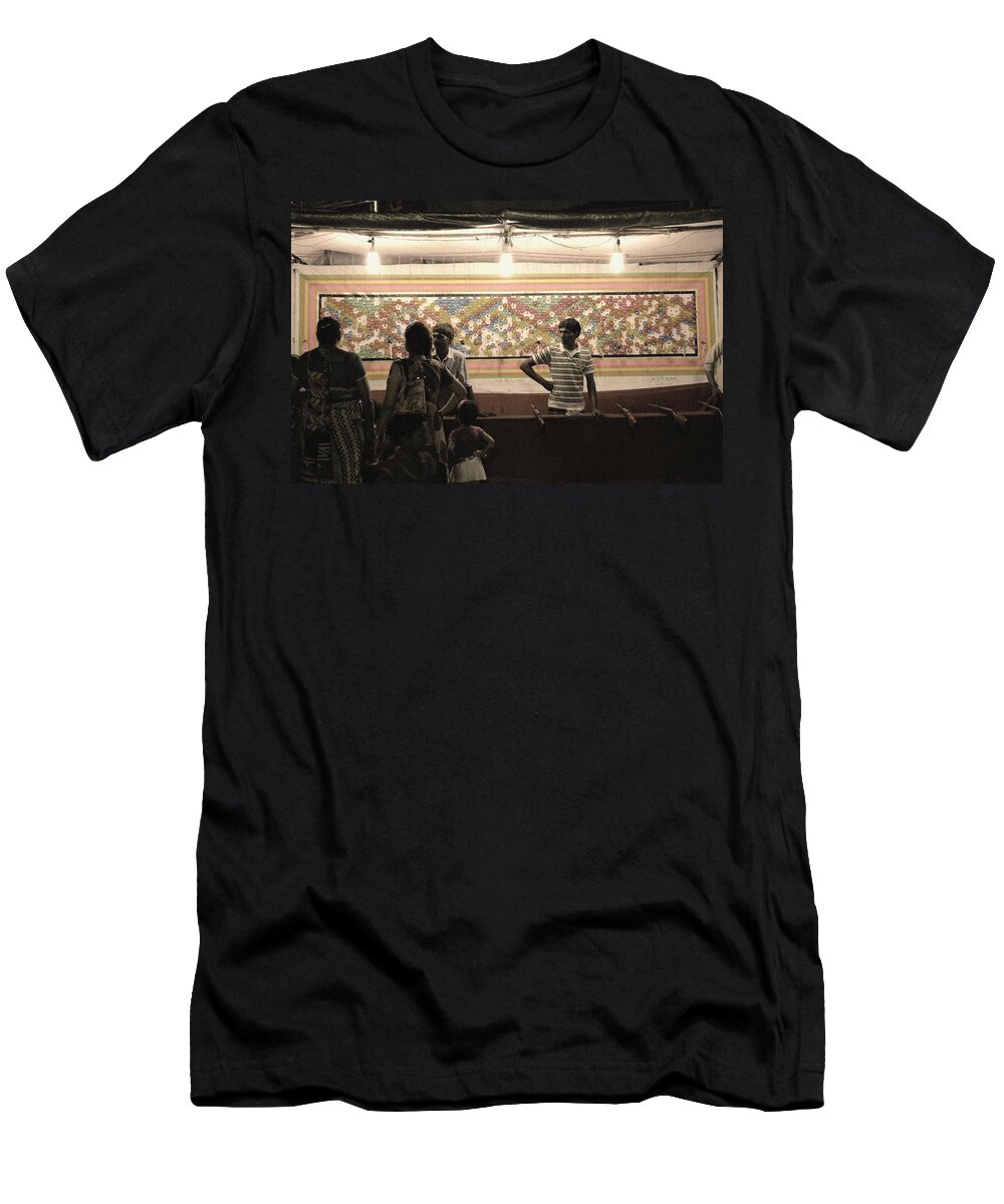India T-Shirt featuring the photograph Indian Carnival Balloon shooting by Sumit Mehndiratta