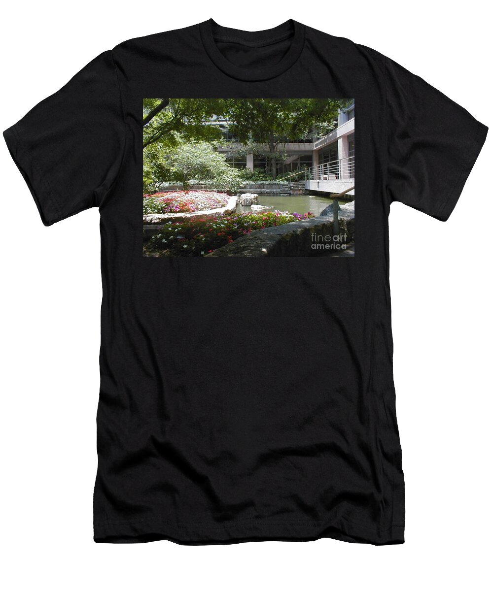 Courtyards T-Shirt featuring the photograph Inner Courtyard by Vonda Lawson-Rosa