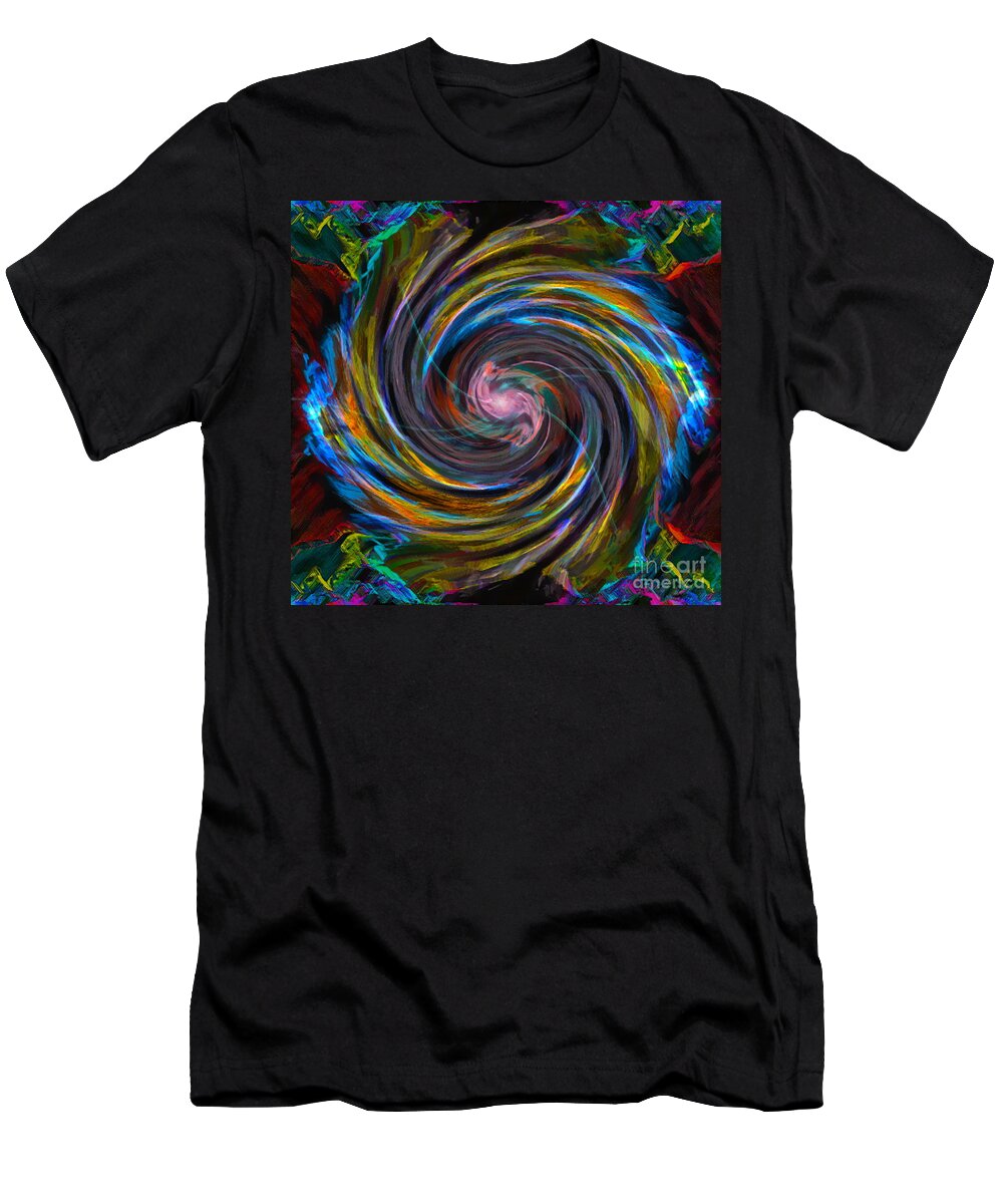 Intuition Abstract T-Shirt featuring the digital art Intuition by Gwyn Newcombe